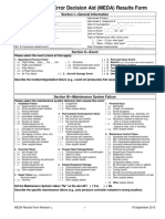 Maintenance Error Decision Aid (MEDA) Results Form: Section I - General Information