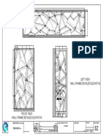 Left View Wall Frame Detailed Elevation: J Hostel