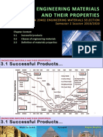 Engineering Materials and Their Properties: Bda 20402engineeringmaterials Selection Semester 2 Session 2019/2020