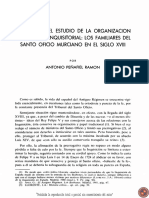 NOTAS PARA EL ESTUDIO DE LA ORGANIZACIÓN BUROCRÁTICA INQUISITORIAL LOS FAMILIARES DEL SANTO OFICIO MURCIANO EN EL SIGLO XVIII
