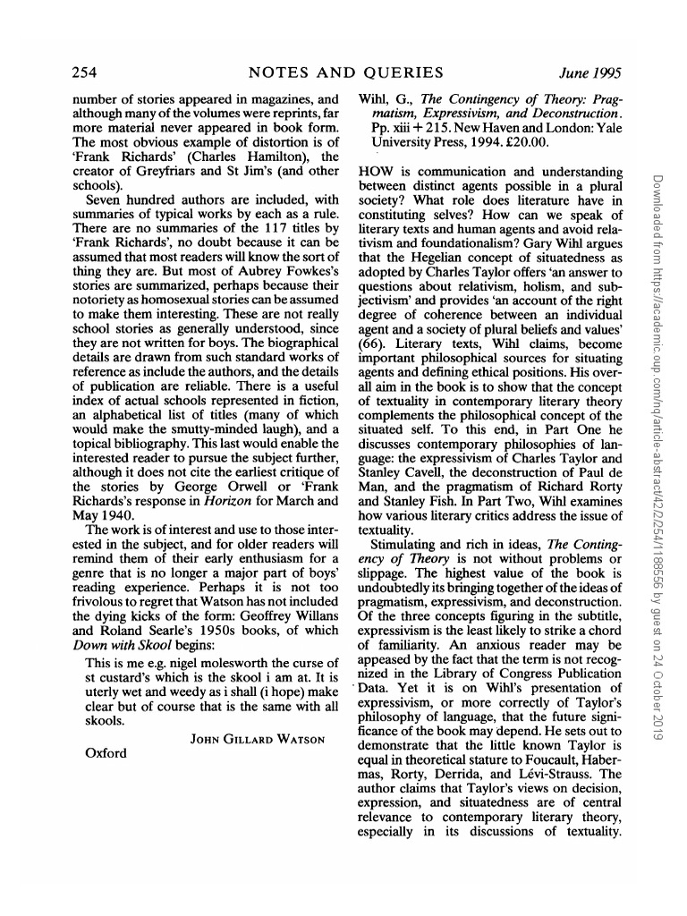 Notes and Queries Volume 42 Issue 2 1995 PDF Deconstruction