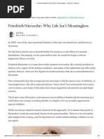 Friedrich Nietzsche - Why Life Isn't Meaningless - Zat Rana - Medium