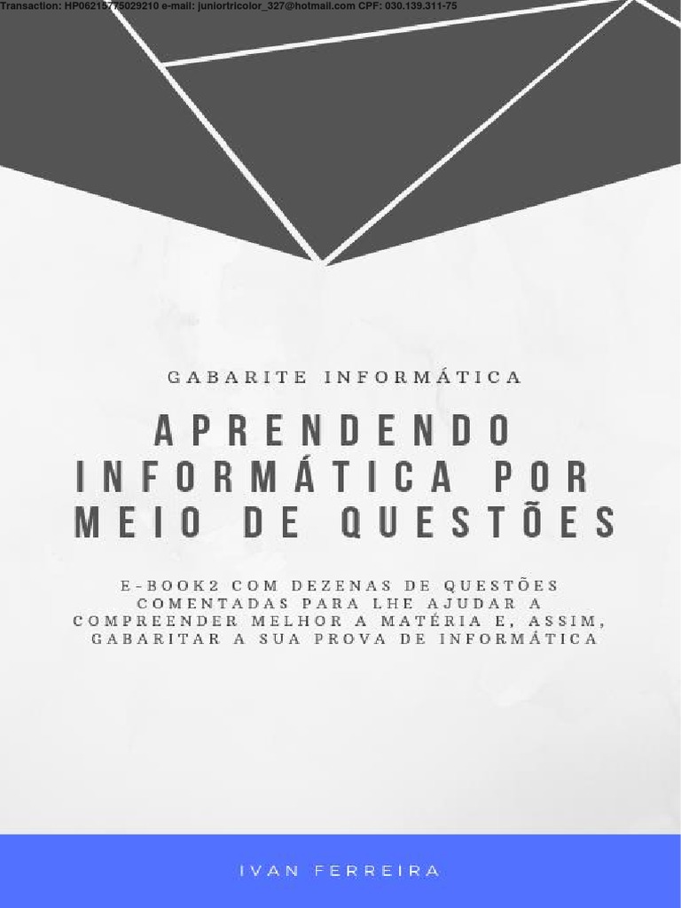 E Book - Questoes de Informatica Gabaritadas | PDF | Windows 10 ...