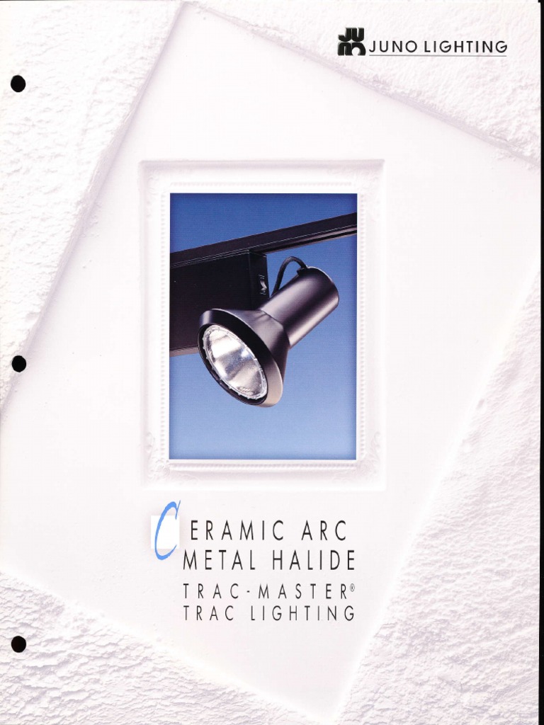 Juno Lighting TracMaster CMH Metal Halide Series Brochure 1996 PDF