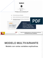 Modelo multivariante: regresión lineal con múltiples variables