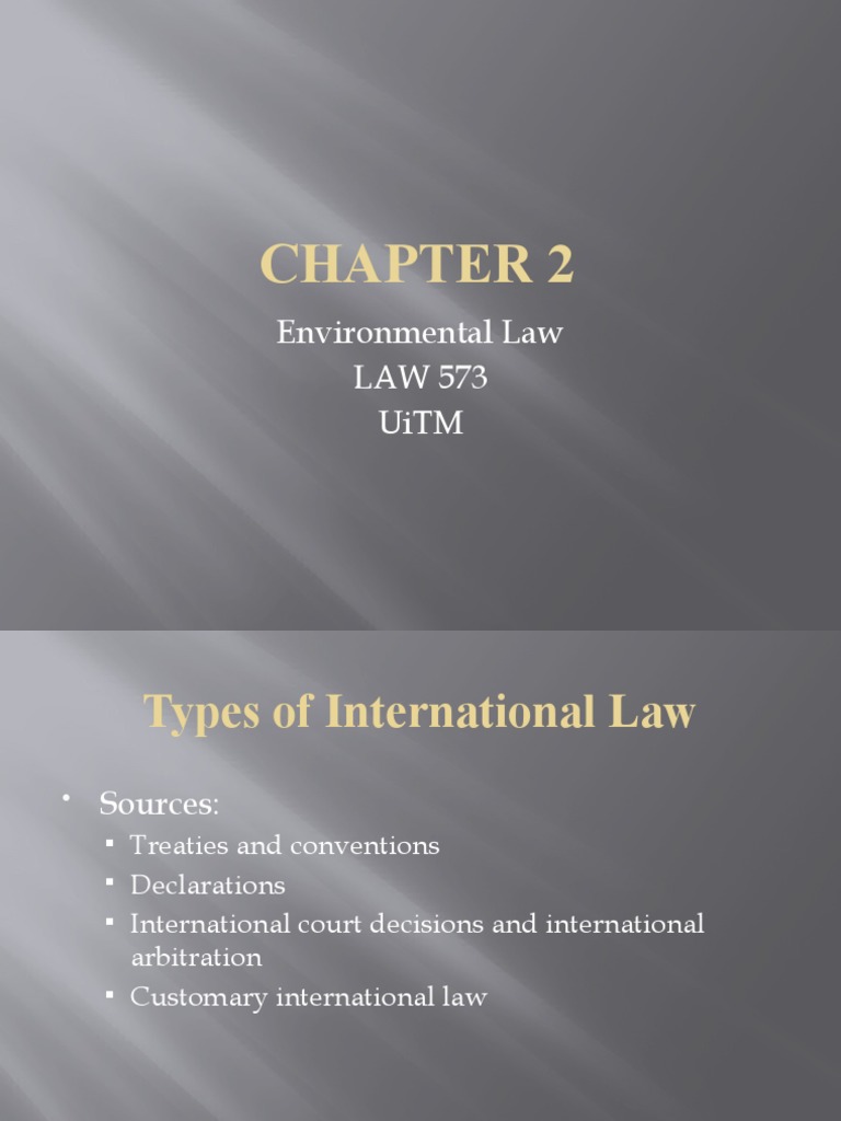 Types of International Environmental Law | PDF | United Nations ...