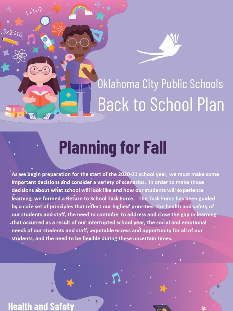 OKCPS Back To School Plan | Download Free PDF | Schools | Teachers