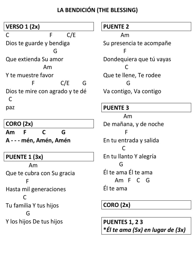 La Bendicion | PDF