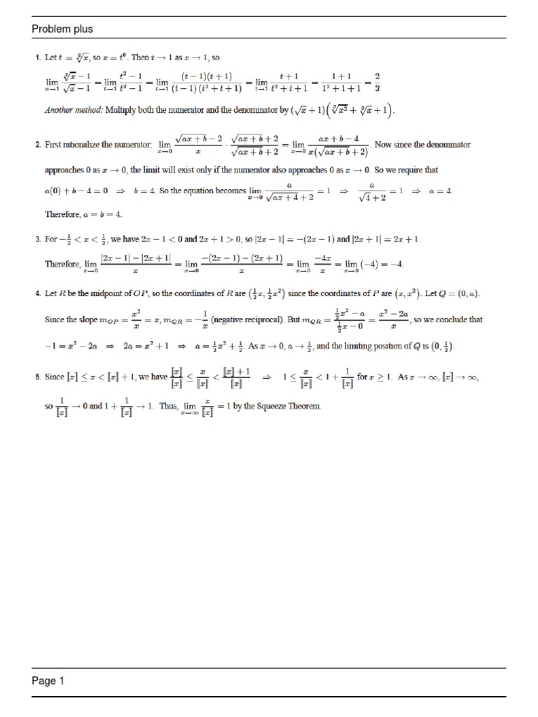 Problem Plus Overview | PDF
