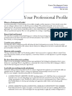 Creating Your Professional Profile PDF