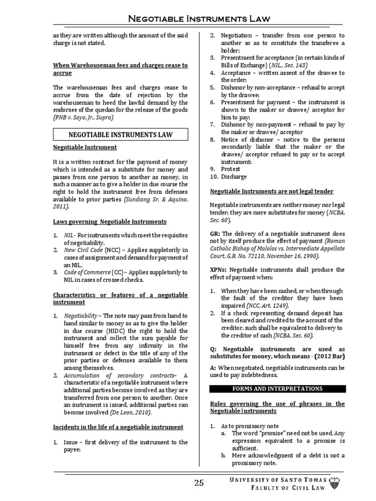 Nego Notes PDF | PDF | Promissory Note | Private Law