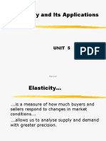 Elasticity and Its Applications: Unit 5