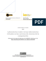 Laboratorios Reales Versus Laboratorios Virtuales en Las Carreras de Ciencias de La Computación