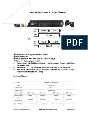 301 Prome Series Laser Pointer - Laser Pointer Store