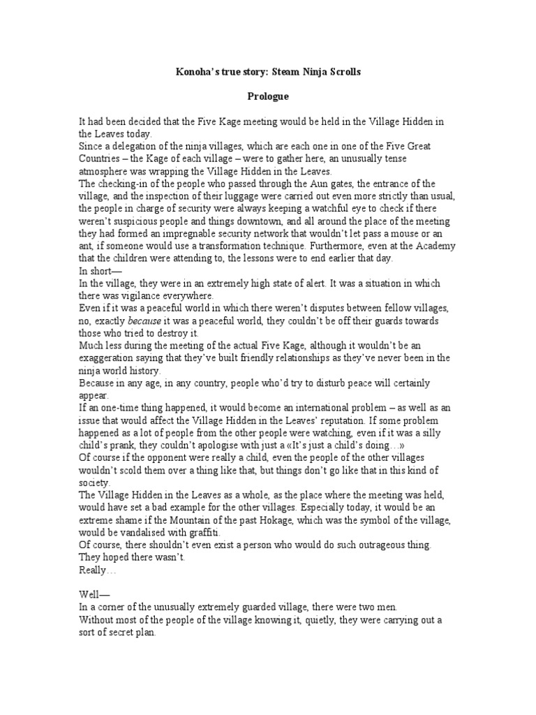 Konoha Shinden Steam Ninja Scrolls Pdf