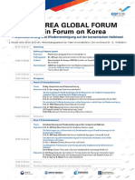 Korea-Global-Forum Programm