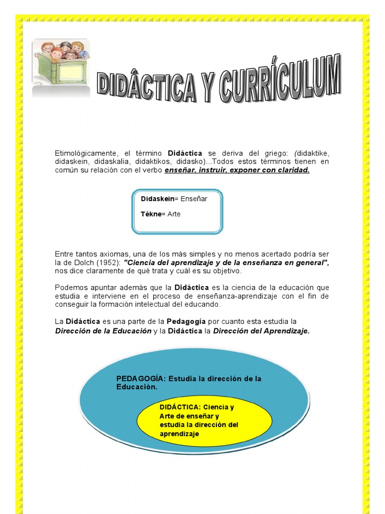 Curriculum y Didactica | PDF | Aprendizaje | Plan de estudios