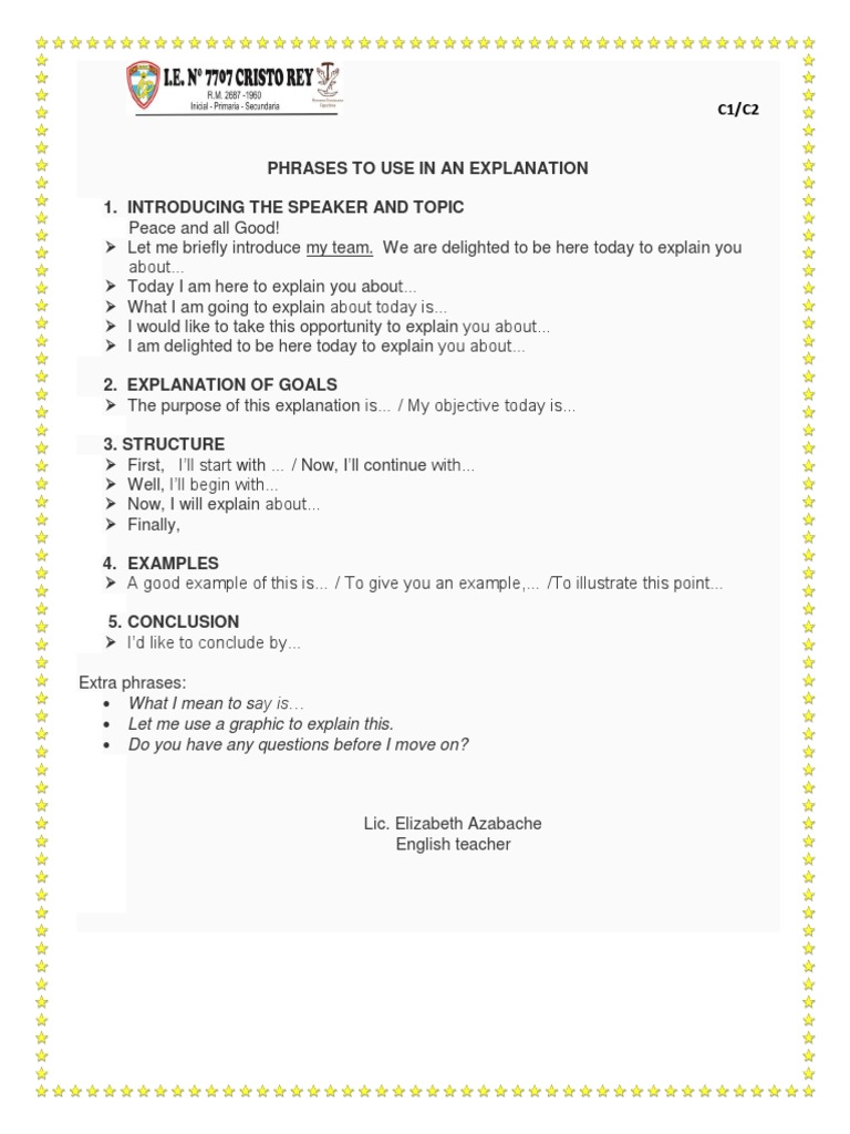 Effective Phrases for Presentations | PDF | Language Arts & Discipline