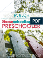 FAQ Homeschooling your preschooler