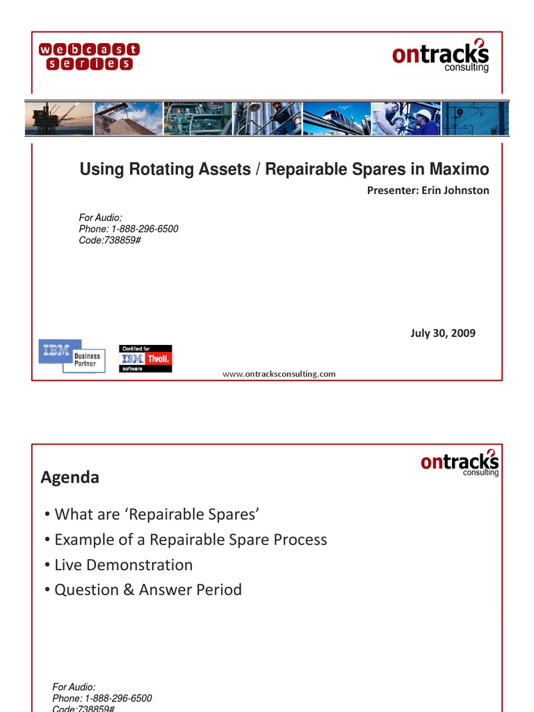Managing Repairable Spares in Maximo | PDF | Teaching Mathematics ...