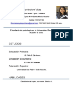 Curriculum Vitae Rossi