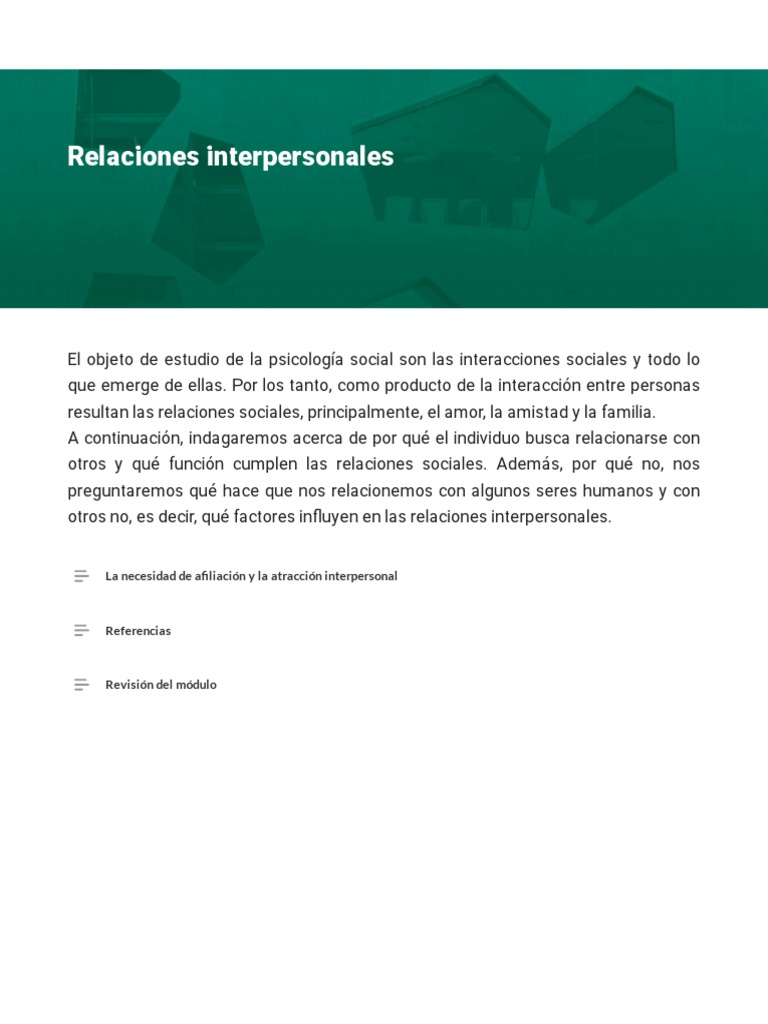 Tipos y funciones de relaciones interpersonales | PDF | Amor ...