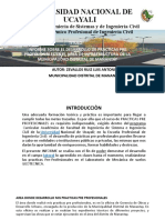 Informe sobre prácticas pre profesionales en infraestructura municipal