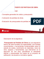 Presupuesto de Partidas de Obra