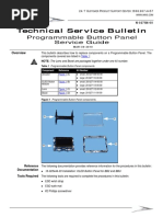 Technical Service Bulletin: Programmable Button Panel Service Guide