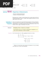 Properties of Determinants