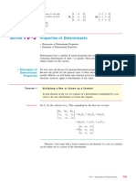 Properties of Determinants