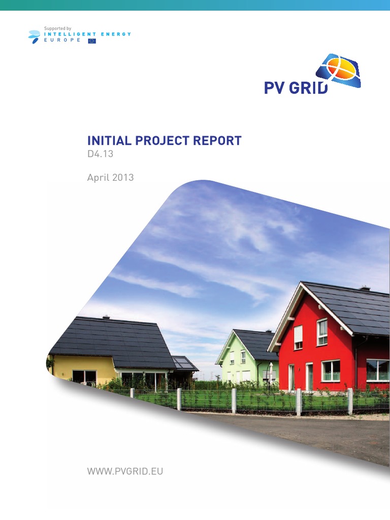 PV GRID Project Initial Report 2013 | PDF | Photovoltaics | Electrical Grid