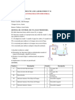 Apellidos y Nombres: Automatización Industrial