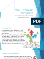 TEMA 1 Determinación de Criterios de Desición