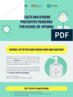 Health and Hygiene Preventive Measures For School Re-Opening