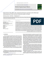 0-Some factors that effect the comparision between isotropic abd orthotropic-element material of femur