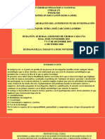 Curso - Taller Elaboracion Del Anteproyecto de Investigación de Me 2019