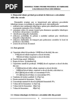 Cap. 2 Memoriul Tehnic Privind Procedeul de Fabricare A Alcoolului Etilic Din Cereale În Instalaţia de Capacitate Mică