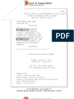 Attorney Arango's Deposition Regarding Mers, Countrywide and Assignments Jan 2011