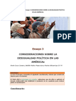Actividad Ensayo 3 Desigualdad Política en América Latina