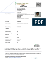Form 6 Driving Licence 3681/B7/21/KNL/1998