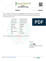 FC/0008576/2020/AP021 29-06-2020: Form 38 Certificate of Fitness