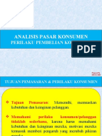 MGT Pemasaran 1 - Analisis Pasar Konsumen - Perilaku Pembelian Konsumen