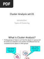 Cluster Analysis Set 01: Types of Clustering