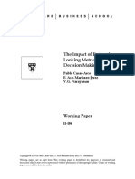 The Impact of Forward-Looking Metrics On Employee Decision Making