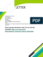 Letter: Please Purchase The License Code, For View The Full Document