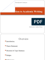 Introduction To Academic Writing: Foundation University Rawalpindi Campus