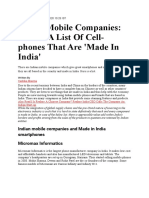 Indian Mobile Phones.docx