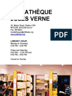 Mediathèque Jules Verne: Library Hour