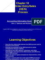 The Order Entry/Sales (OE/S) Process: Accounting Information Systems 7e